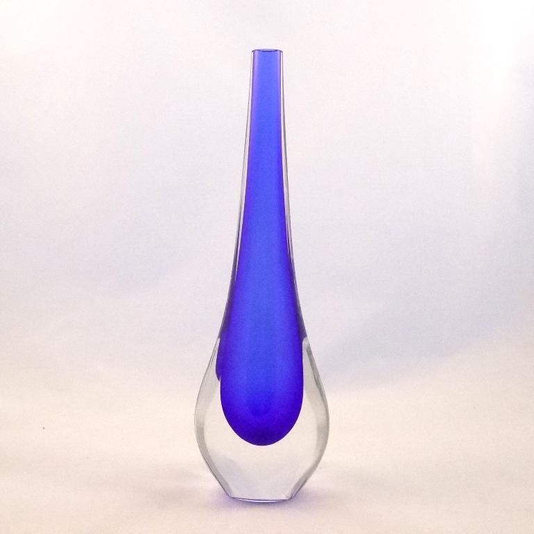 Murano Glass Cobalt  Gocce Vase
