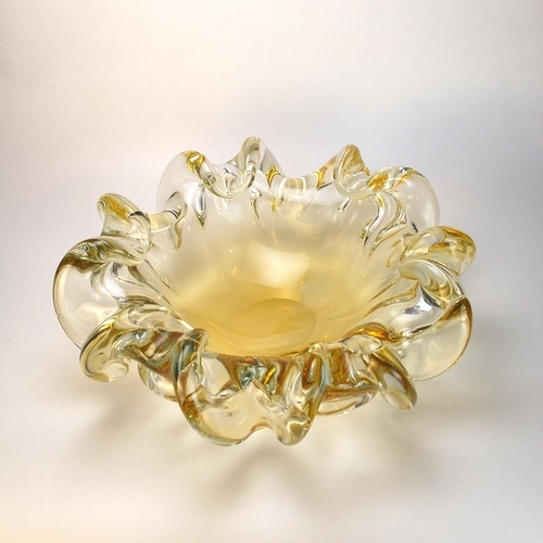 Murano Glass Amber Centerpiece