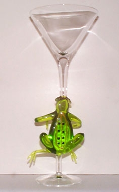 Murano Glass Frog Goblet