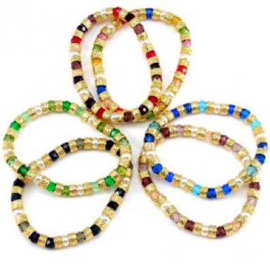 Murano Bracelet Glass Pearl Beads