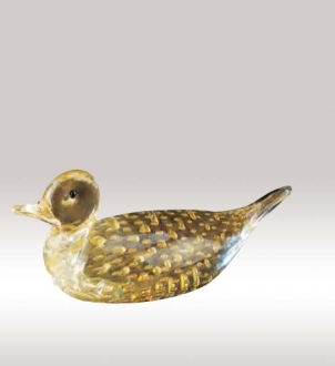 Murano Glass Gold Duck