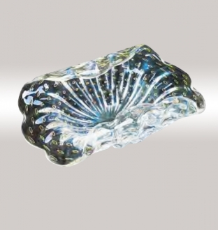 Murano Glass Crystal/Gold Centerpiece
