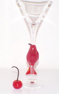 Parakeet Red Glass