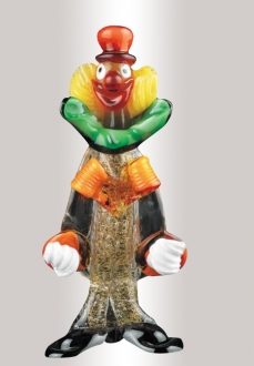Murano Glass Clown Multicolor