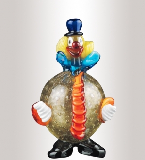 Murano Glass Clown With Tape