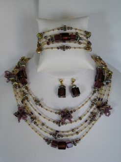 Murano Glass Bead Necklace
