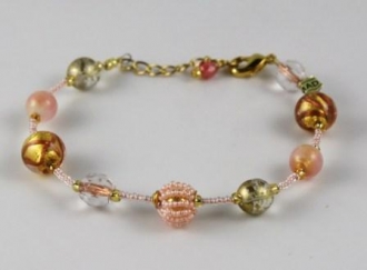 Elegant Murano Glass Bracelet Green