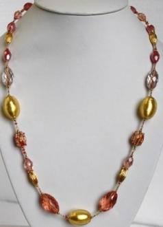Glamor Coral Necklace (Long)