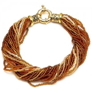 Murano Glass Bracelet Amber
