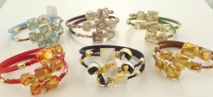 Murano Glass Bracelet Multi colored