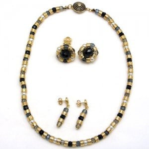 Murano Glass Classic Necklace Black