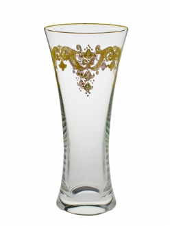 Centerpiece Vase with 24K Gold Artwork
