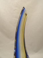 Murano Glass Vase Cobalt Blue/Amber