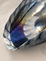 Navy Blue/Mother of Pearl  Murano Glass Laguna Centerpiece