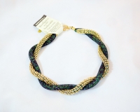 Astro green murano glass necklace and bracelet