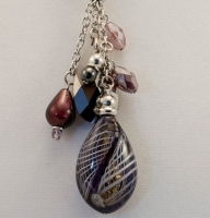 Murano Glass  Necklace Amethyst