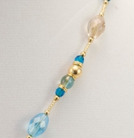 Murano Glass Necklace  Aqua
