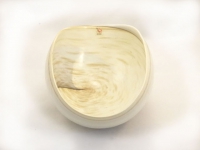 Murano Ivory and Marble Folded Bowl