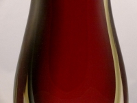 Murano Glass Vase Ruby smoke and amber