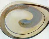 Smoky Crystal  Murano Glass Centerpiece