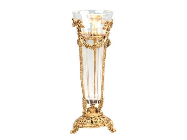 11 Crystal Brass Vase