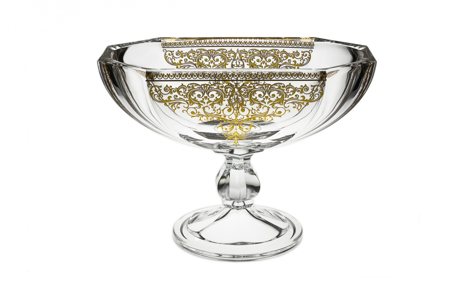 Centerpiece Bowl with 14K Gold Heavy Design