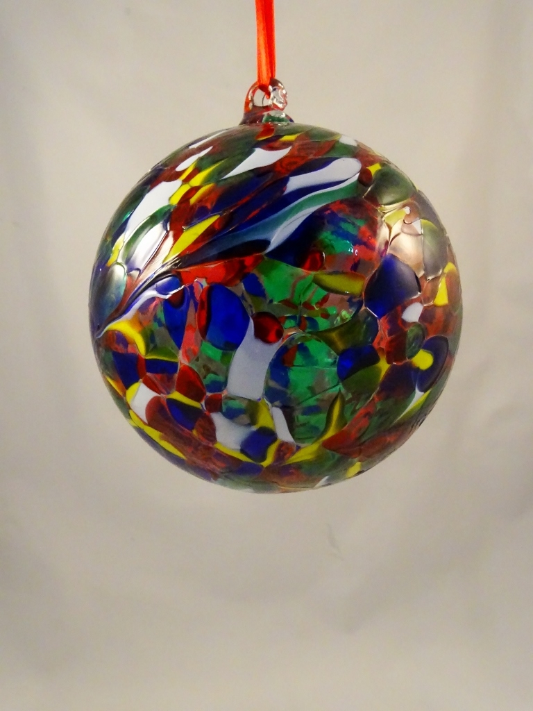 Multicolor Christmas tree ball