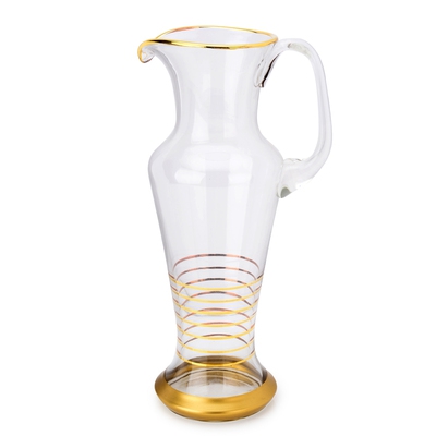 Pitcher with 14k Gold