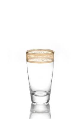 Tumblers with Amber Gold Design-Set/6