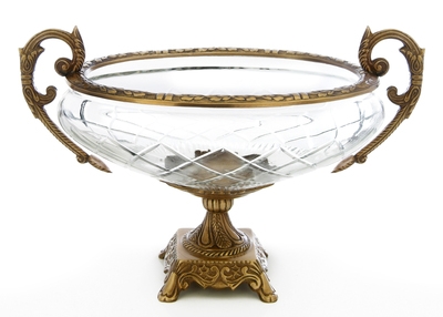 12 Glass Brass Bowl