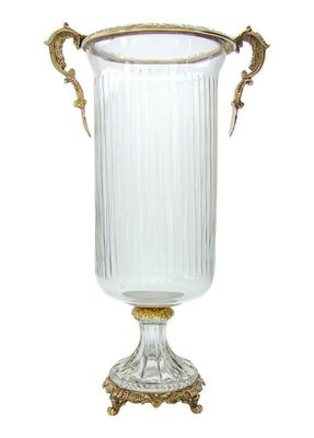 CRV900-Glass Brass Vase