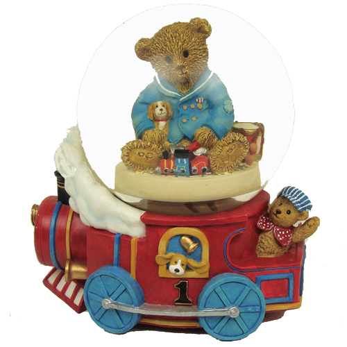 Musical Theady Bears Designed By Adrienne Samuelson. Littlest Conductor Water Globe