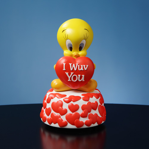 Tweety I Wuv You Figurine Music Box