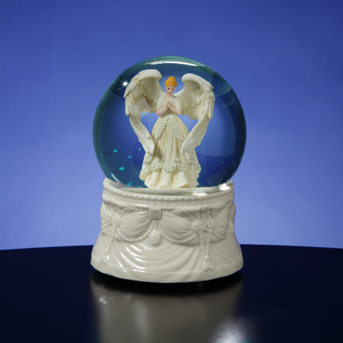 Praying Angel Water Globe