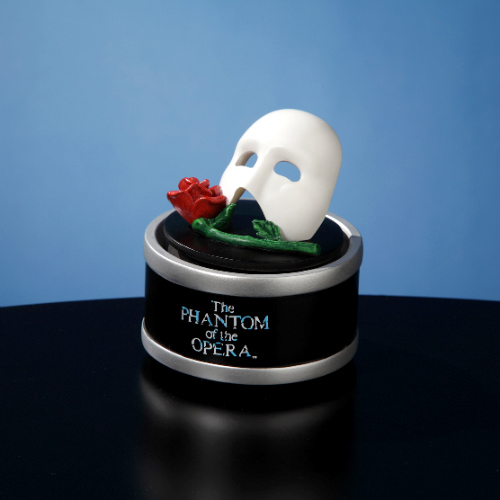 Mask with Rose Mini Rotating Figurine