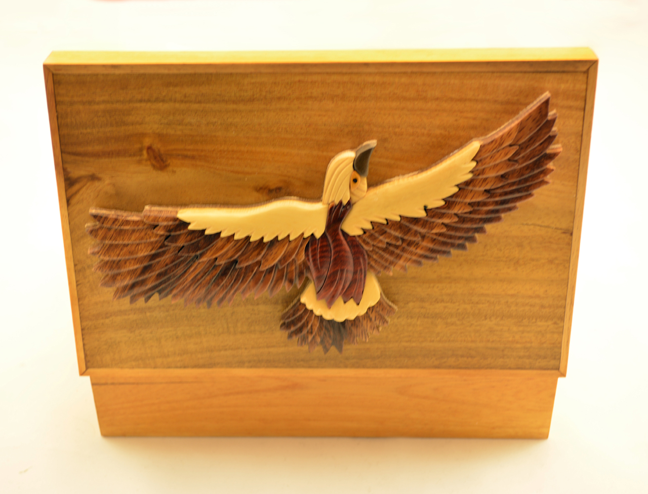 Bald eagle cigar box