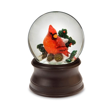 Cardinal Snow Globe