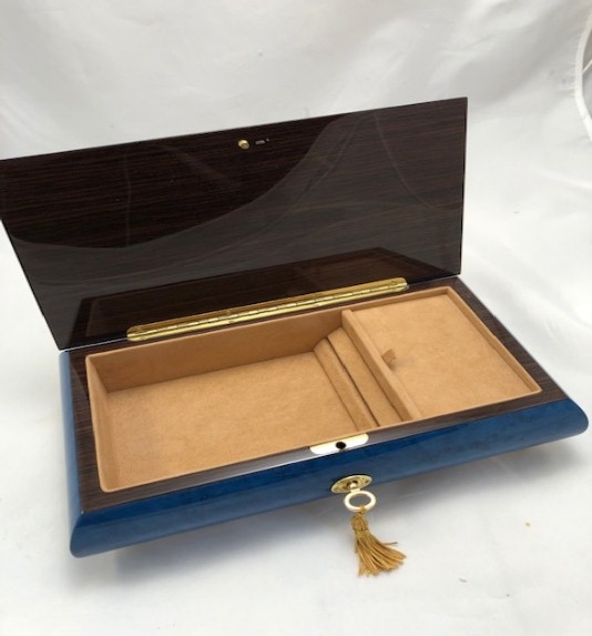 High Gloss Royal Blue  Jewelry Music Box