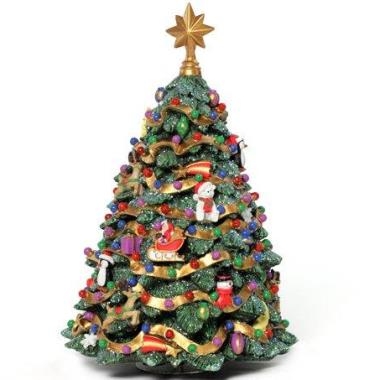 Jingle Bell Rotating Christmas Tree Fig