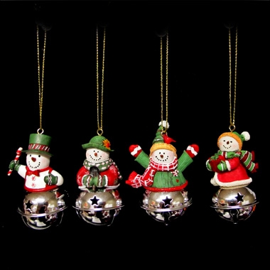 Snowman Jingle Bell Orns Prepack