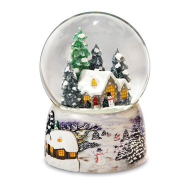 Snowman Village Snow Globe