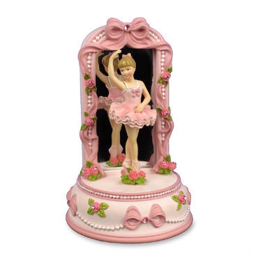 Ballerina and Bows - Figurine with Mirror