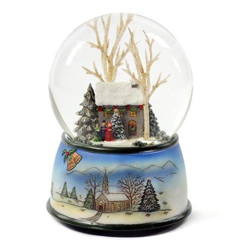 Winter Cottage with Carolers 100mm SnowGlobe