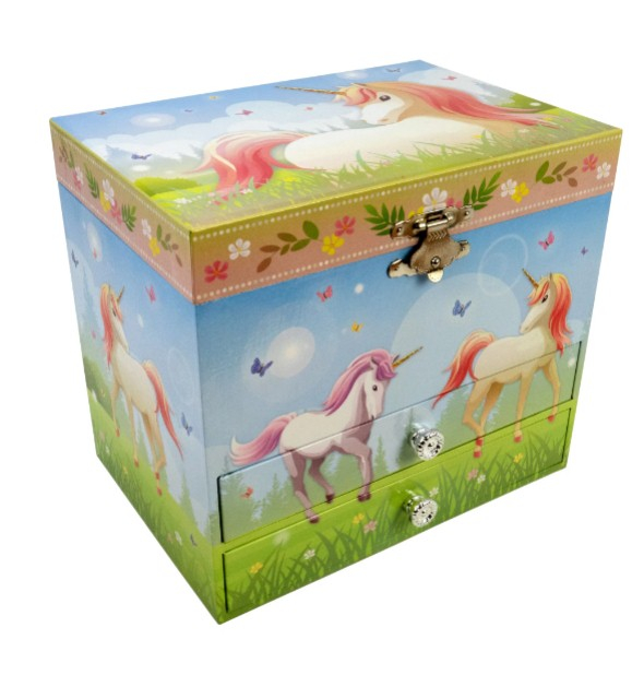 Friendship Magical Unicorn 2 Drawer Musical Jewelry Chest