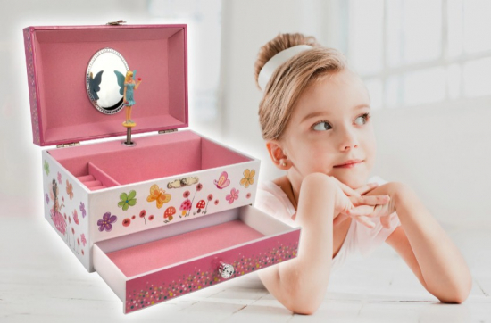 Kids jewelry box like new flower design
