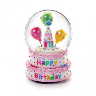 Happy Birthday Water Globe