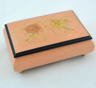 Lilac Heart Romantic Music Box
