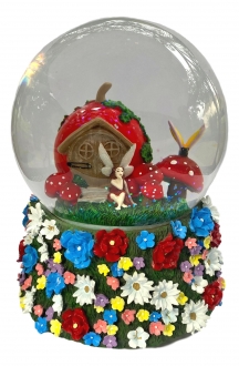 Fairy Waterglobe w/ Mushroom House