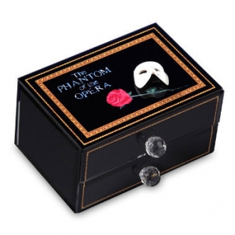 Mask & Rose Glass Drawer Box