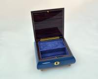 Blue Music Box with White Star of David